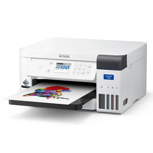 EPSON Imprimante Epson imprimante à sublimation SC-F100 + 1 Jeu d'encre Epson imprimante à sublimation SC-F100 + 1 Jeu d'encre