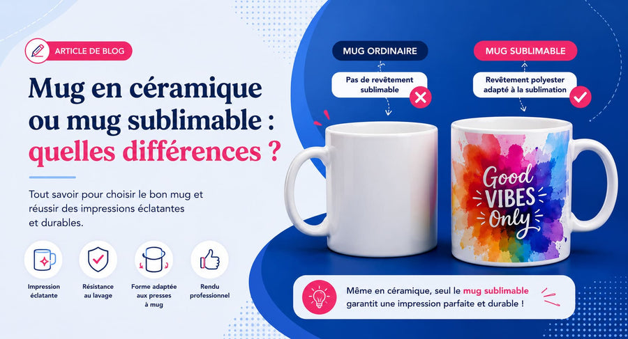 Sublimierbare Tasse oder klassische Tasse: Was sind die Unterschiede?