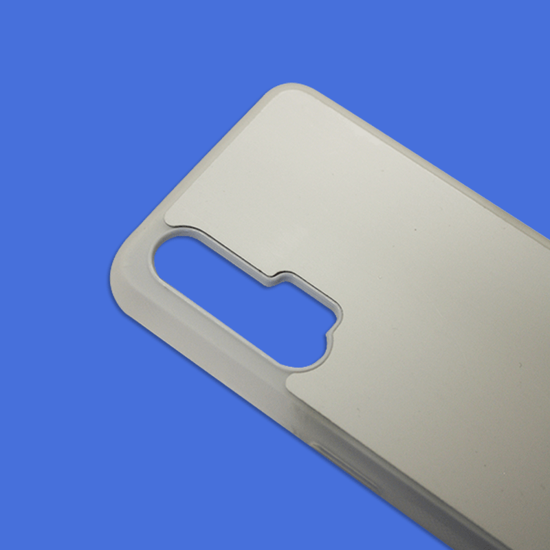 Coque sublimation 2D TPU pour Huawei Nova 7i, 6, 5T, 5iPro, 4, 3 . La plaque arrière en aluminium dédiée à la sublimation permet la personnalisation de la coque.