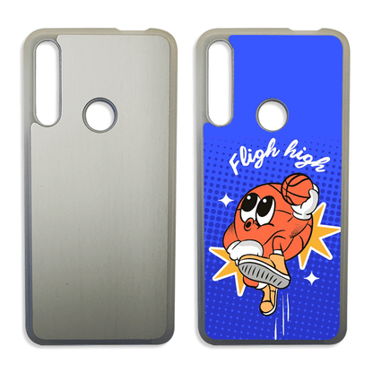 Coque sublimation 2D TPU pour Huawei Y9 Prime, Y9, Y7 Pro, Y7, Y6, Y5. La plaque arrière en aluminium dédiée à la sublimation permet la personnalisation de la coque.