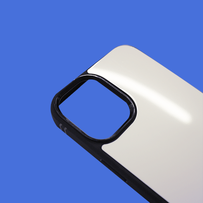 Coque sublimation 2D TPU pour Apple iPhone 15 Pro Max, 15 Pro, 15 Plus. La plaque arrière en aluminium dédiée à la sublimation permet la personnalisation de la coque.