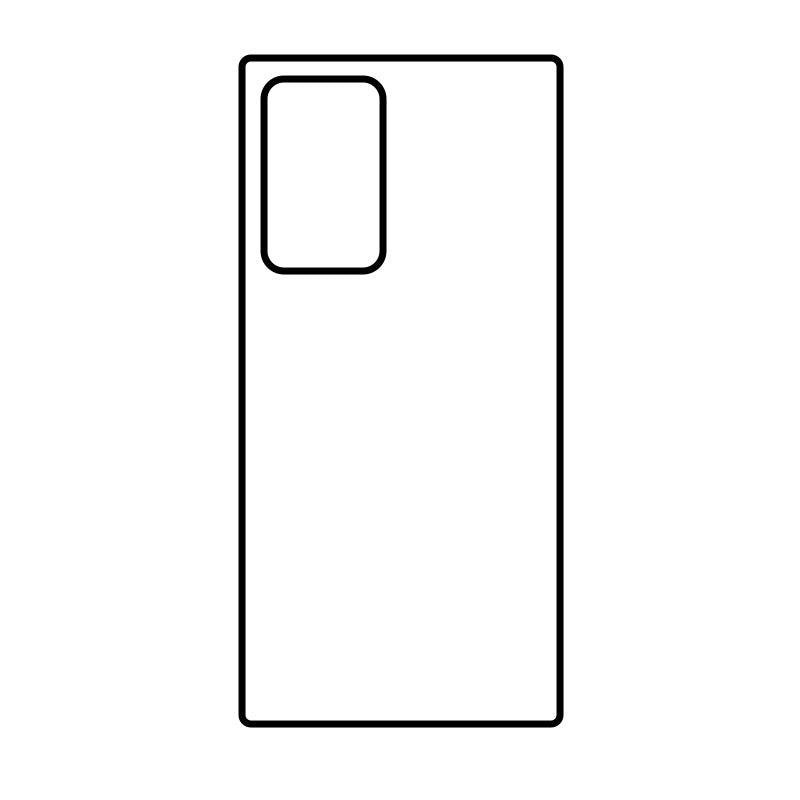 Coque sublimation 2D TPU pour Samsung Galaxy Note 20 Ultra, 20 10 Pro, 10, 9, 8. La plaque arrière en aluminium dédiée à la sublimation permet la personnalisation de la coque.