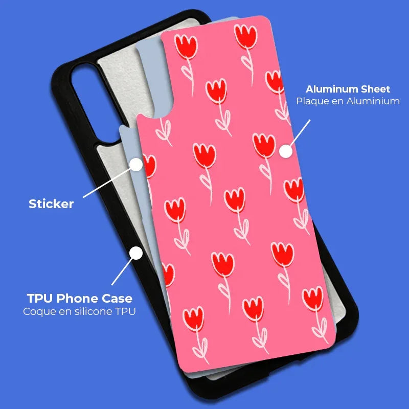 Coque-sublimation.fr Coque Sublimable Coque Sublimation Huawei P - Contour noir Coque Sublimation Huawei P - Contour noir