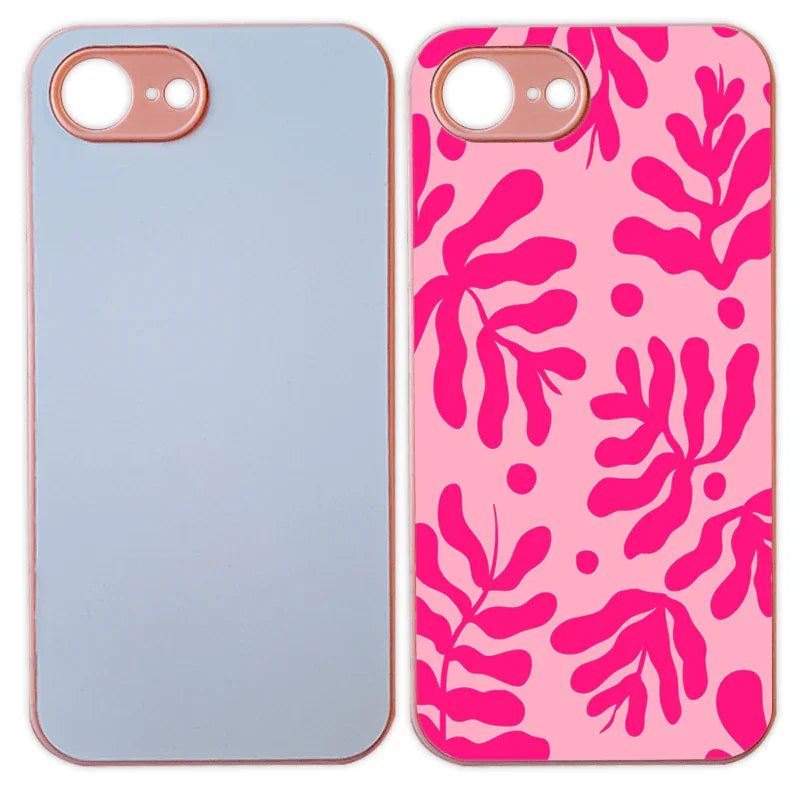 Coque sublimation Coque Sublimable iPhone 16e / Rose Coque Sublimation iPhone de couleur - Apple Coque Sublimation iPhone Apple de couleurs : Noir Transparente Blanche Rose  ou Verte 