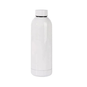 Coque sublimation Gourde Gourde blanche sublimable à bouchon plat Gourde blanche sublimable à bouchon plat
