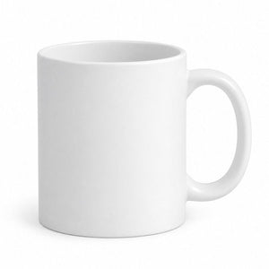 Coque sublimation Mug 1 Mug avec emballage individuel Polystyrène (idéal pour expédier à vos clients finaux) Mug blanc en céramique sublimable mat Mug blanc en céramique sublimable mat