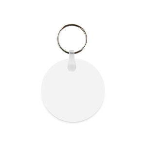 Coque sublimation Porte-Clé Rond (1mm d'épaisseur) / Recto/Verso Porte-clés en plastique vierge à sublimation Porte-clés en plastique vierge à sublimation