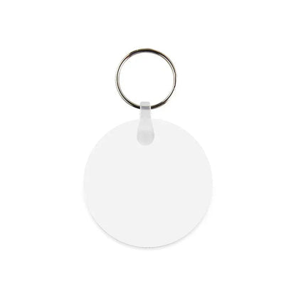 Coque sublimation Porte-Clé Rond (1mm d'épaisseur) / Recto/Verso Porte-clés en plastique vierge à sublimation Porte-clés en plastique vierge à sublimation