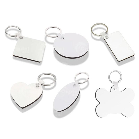 Schlüsselanhänger aus unbehandeltem Holz zum Sublimationsdruck