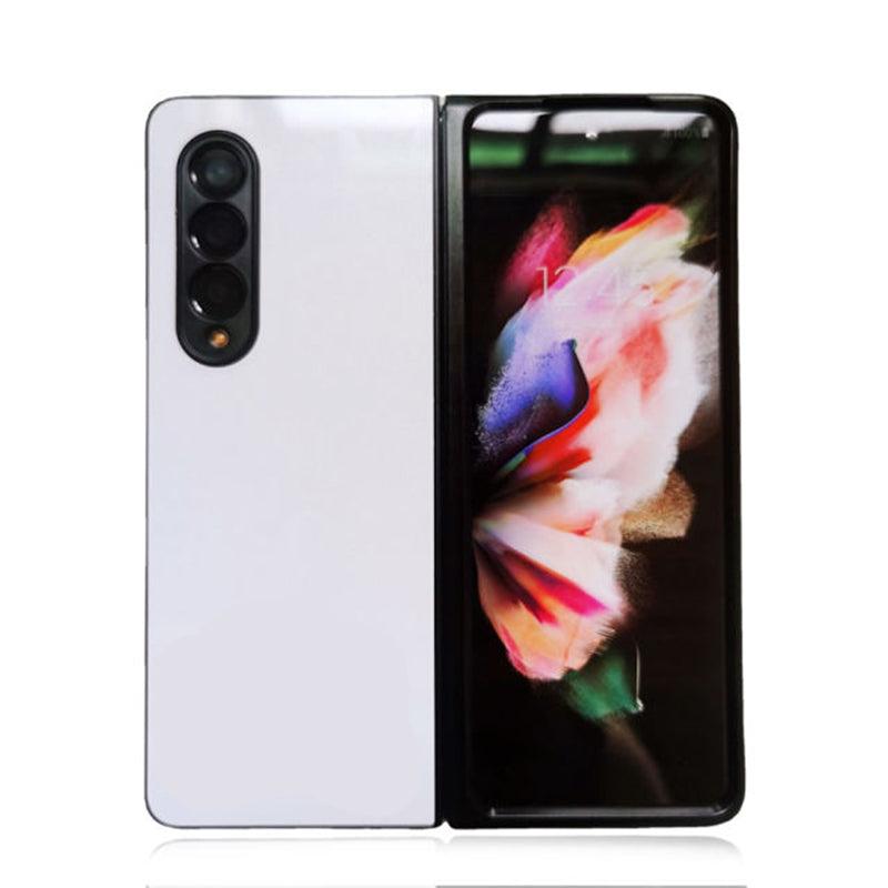 Coque sublimation 2D TPU pour Samsung Galaxy Z Flod 5, Z Fold 4, Z Flip 4, Z Flip 5. La plaque arrière en aluminium dédiée à la sublimation permet la personnalisation de la coque.